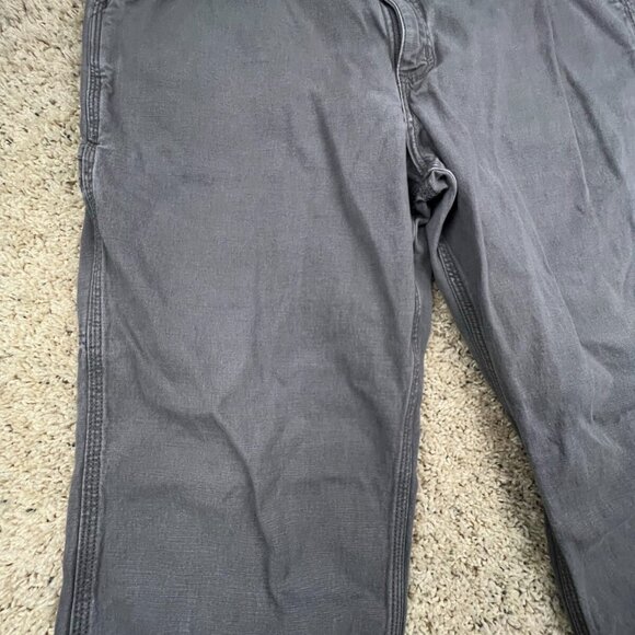 Carhartt Relaxed Fit Pants Size 40x32 Gray Adult Men’s Straight Cut Zipper Fly - Picture 7 of 15